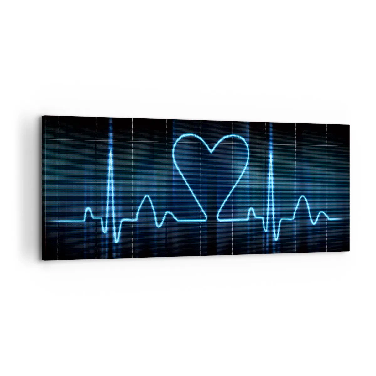 Schilderen op canvas - Op het ritme van het hart - 120x50 cm