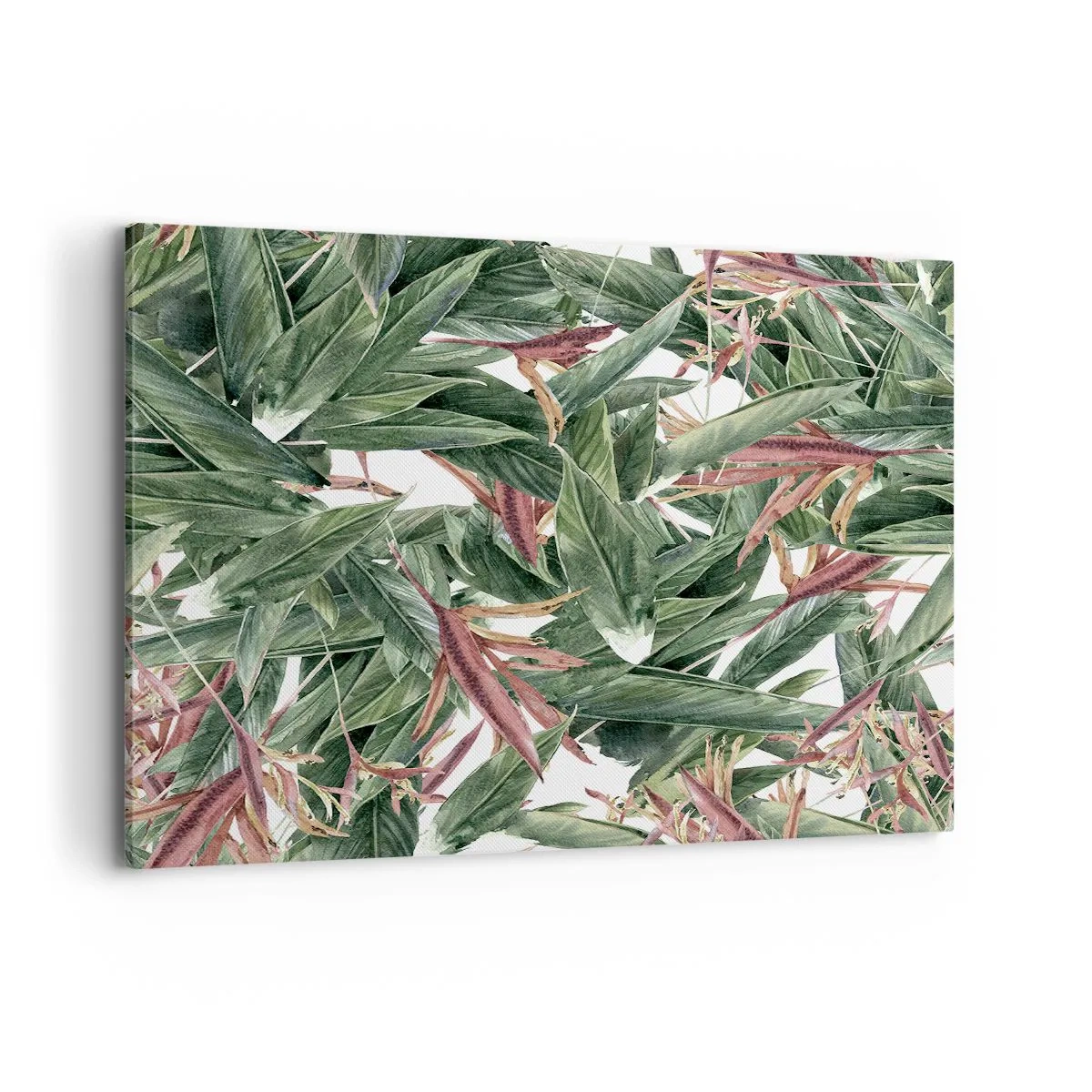 Schilderen op canvas - Smaragd-lila struikgewas - 120x80 cm