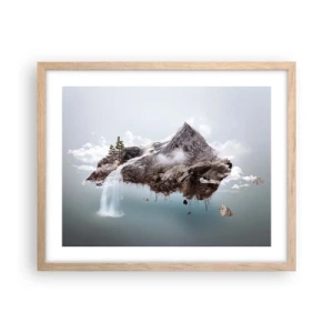 Een poster in een licht eiken lijst - Gezien met het oog van een surrealist - 50x40 cm