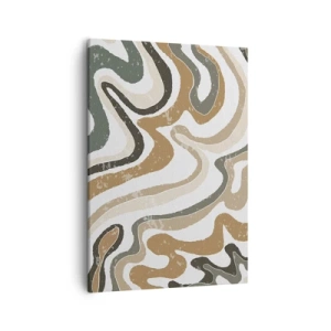Schilderen op canvas - Meanders van aardekleuren - 50x70 cm
