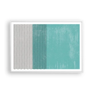 Poster in een witte lijst - Een uitgebalanceerde compositie - 100x70 cm