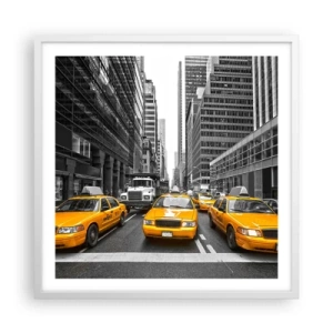Poster in een witte lijst - Wij geven de stad de kleuren - 60x60 cm
