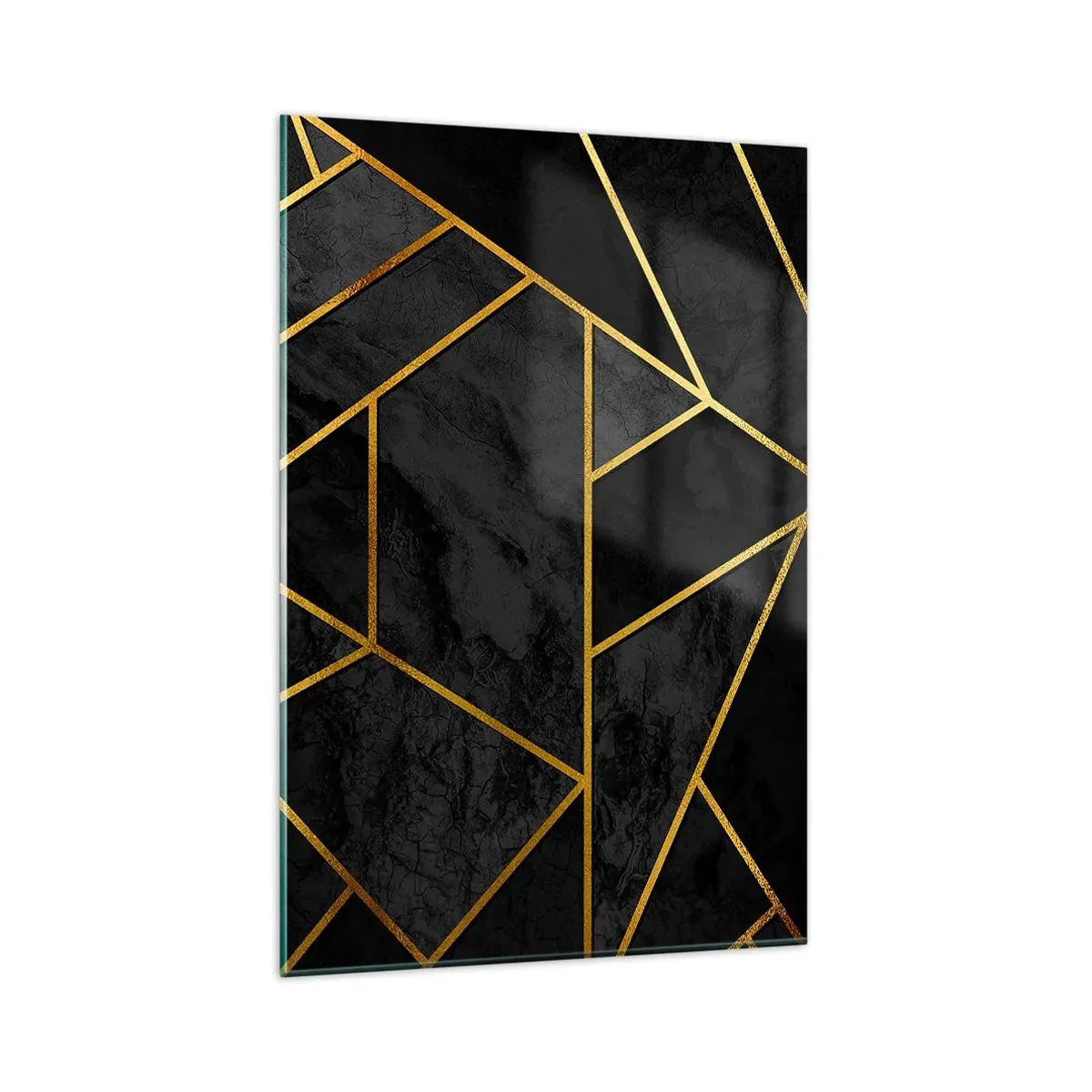 Schilderen op glas - Duisternis en glans - 80x120 cm