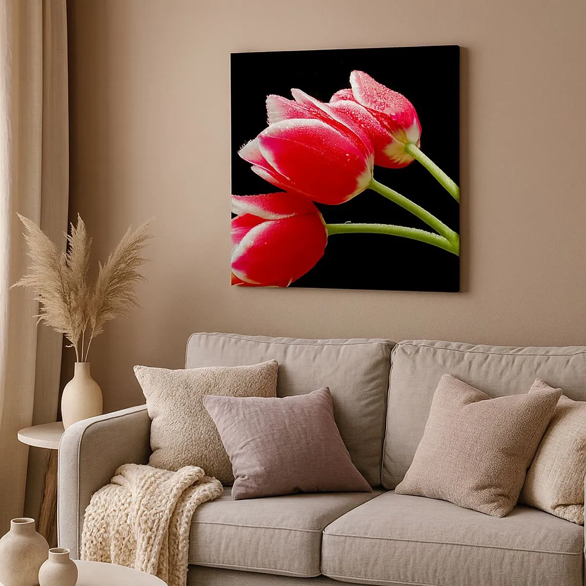 Schilderen op canvas - Een belofte van pure liefde - 30x30 cm