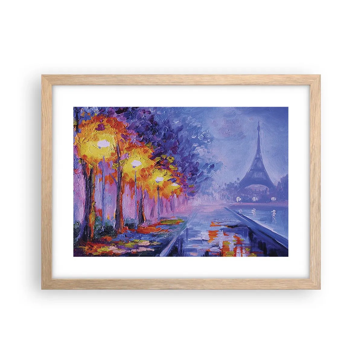 Een poster in een licht eiken lijst - Een droomwandeling - 40x30 cm