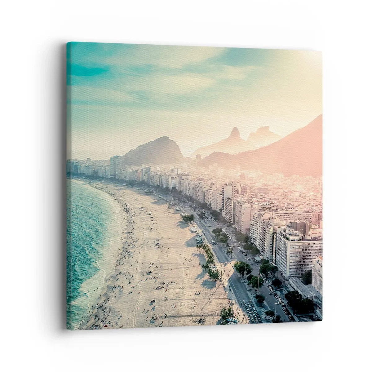 Schilderen op canvas - Eeuwige vakantie in Rio - 40x40 cm