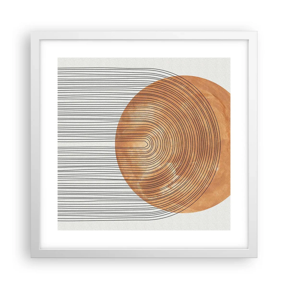 Poster in een witte lijst - Zonnige compositie - 40x40 cm