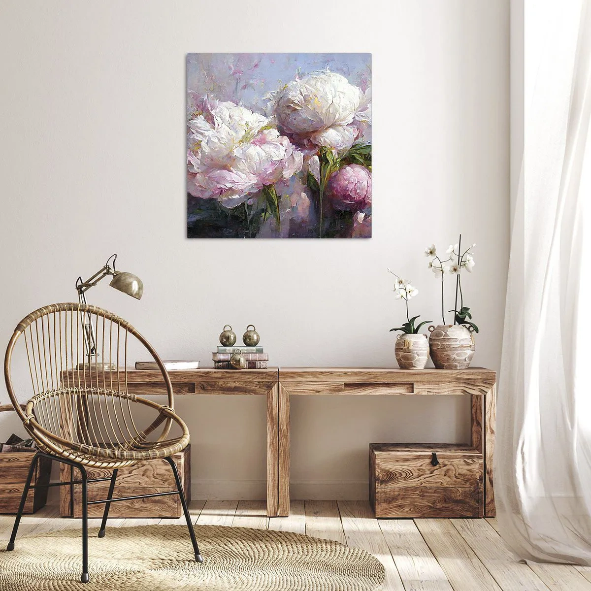 Schilderen op canvas - Een boeket vol leven - 30x30 cm