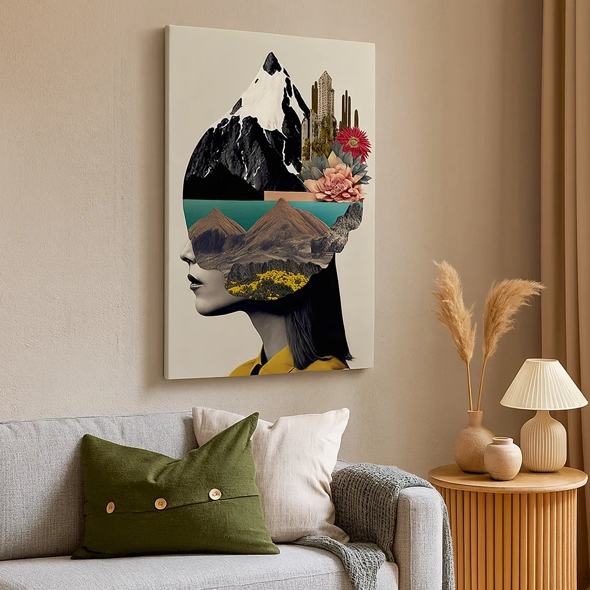 Schilderen op canvas - Vrouw – altijd een mysterie - 50x70 cm