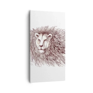 Schilderen op canvas - Een vurige heerser - 55x100 cm