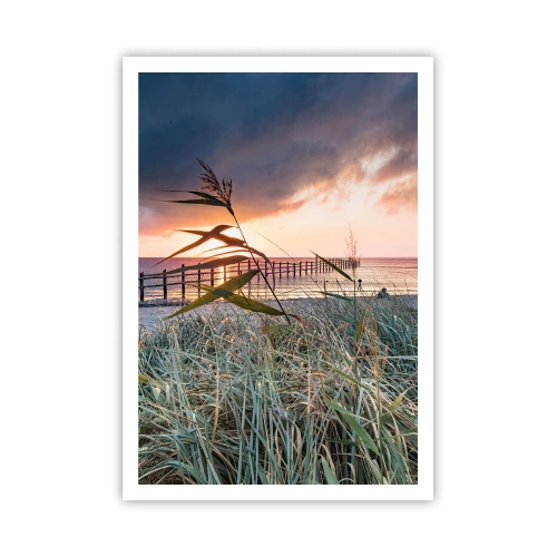 Poster - Het gaat niet met de wind mee - 70x100 cm