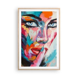 Een poster in een licht eiken lijst - Ons eerste geheim - 61x91 cm