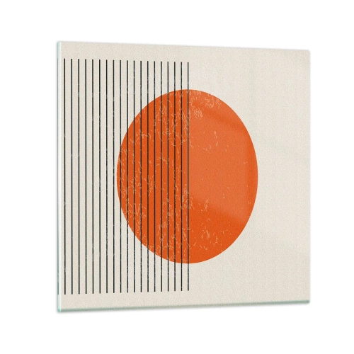 Schilderen op glas - Altijd de zon - 30x30 cm