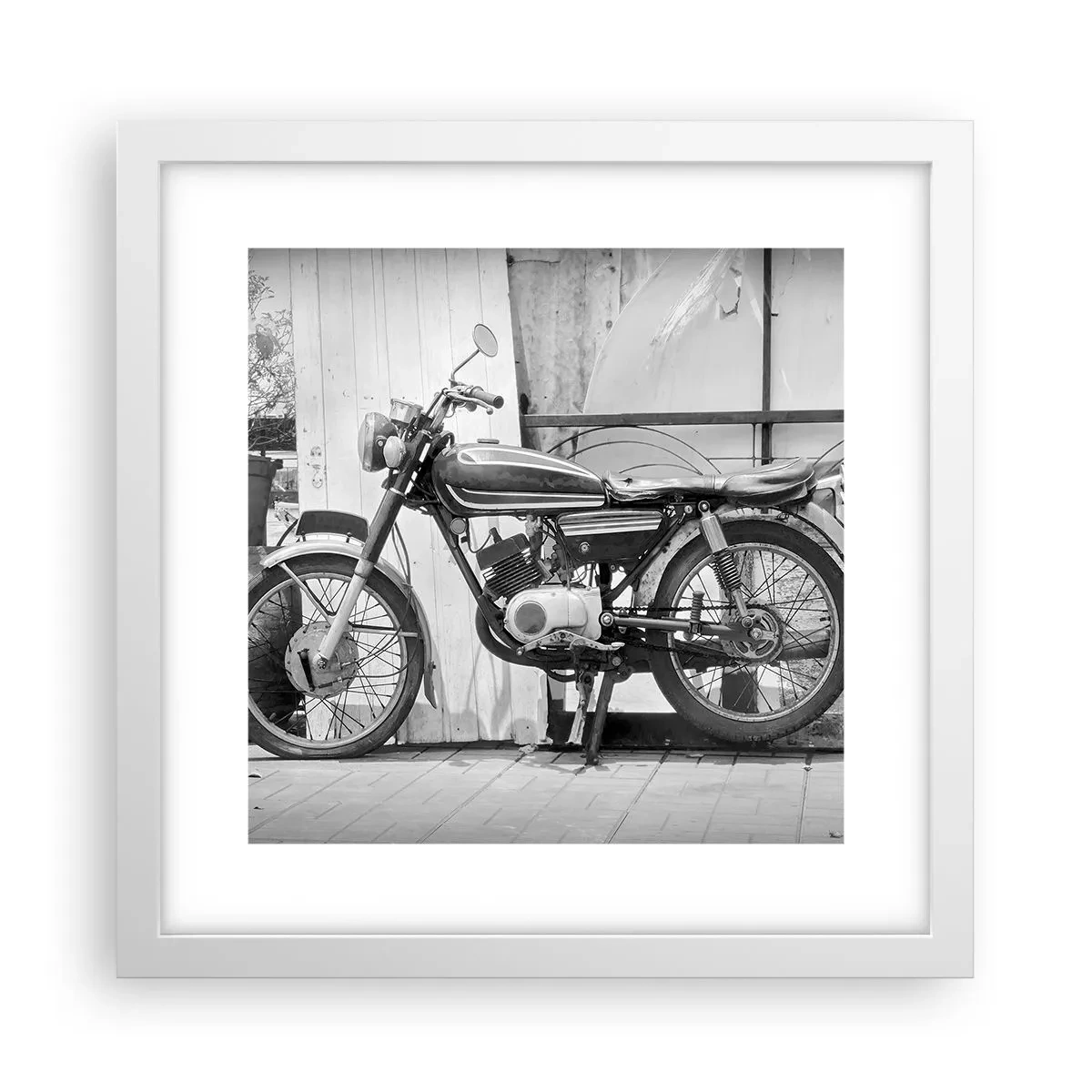 Poster in een witte lijst - Klassiek boven alles - 30x30 cm