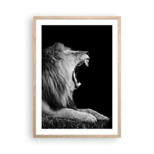 Een poster in een licht eiken lijst - Zonder enige twijfel - 50x70 cm