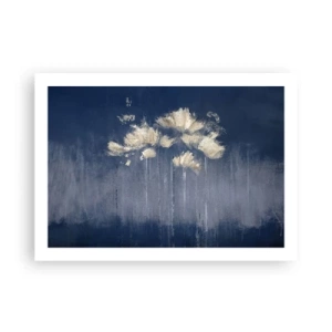 Poster - Als bloemblaadjes in de wind - 70x50 cm