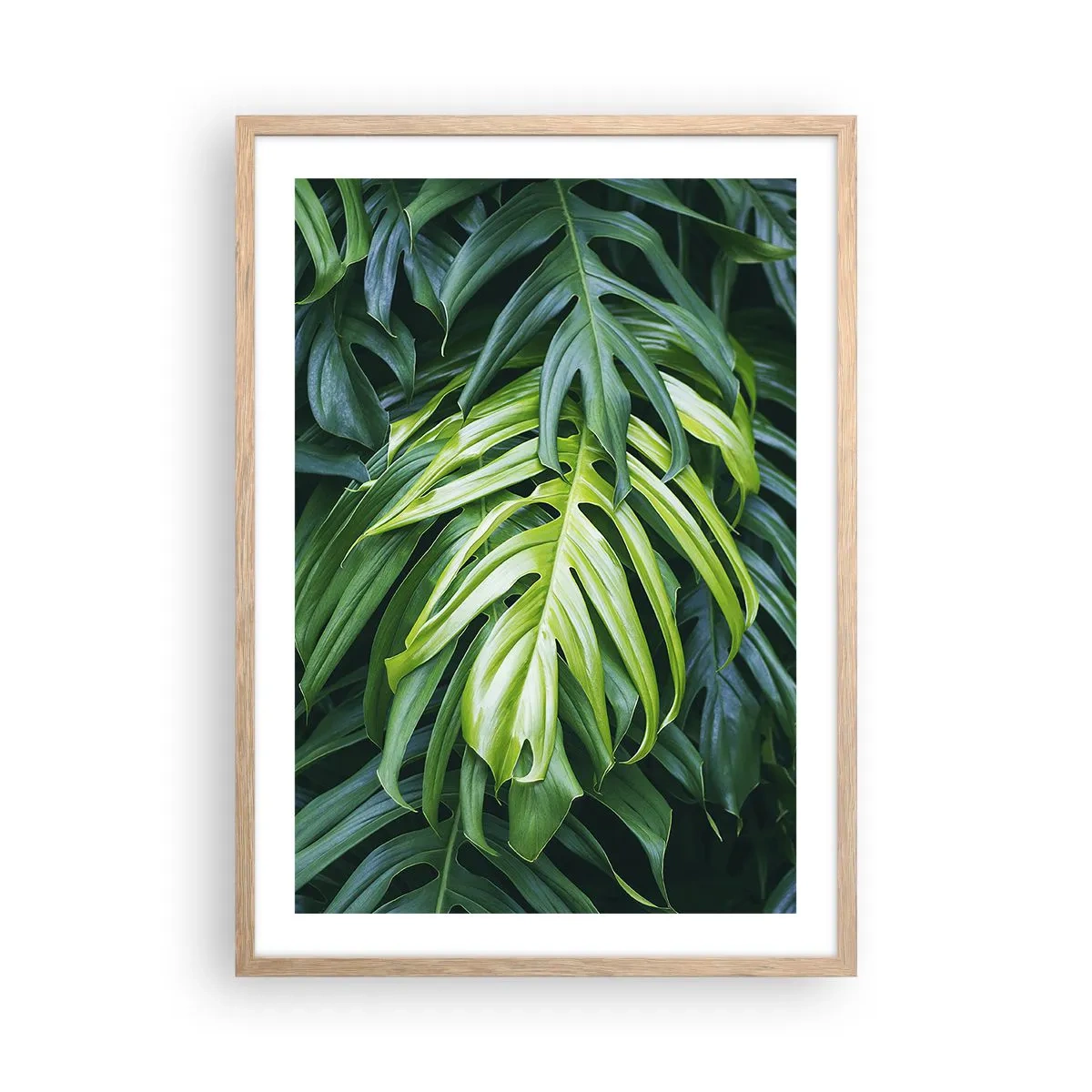 Een poster in een licht eiken lijst - Dompel jezelf onder in de frisheid - 50x70 cm