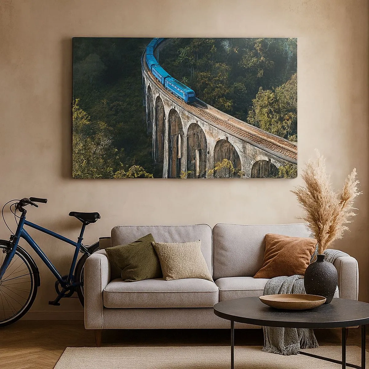 Schilderen op canvas - Neiging tot natuur - 100x40 cm