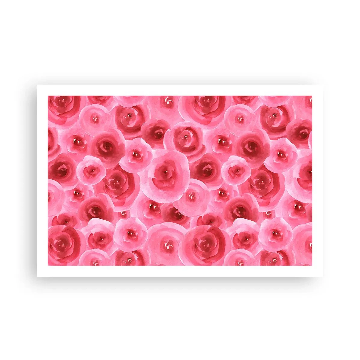 Poster - Rozen onder en boven - 91x61 cm