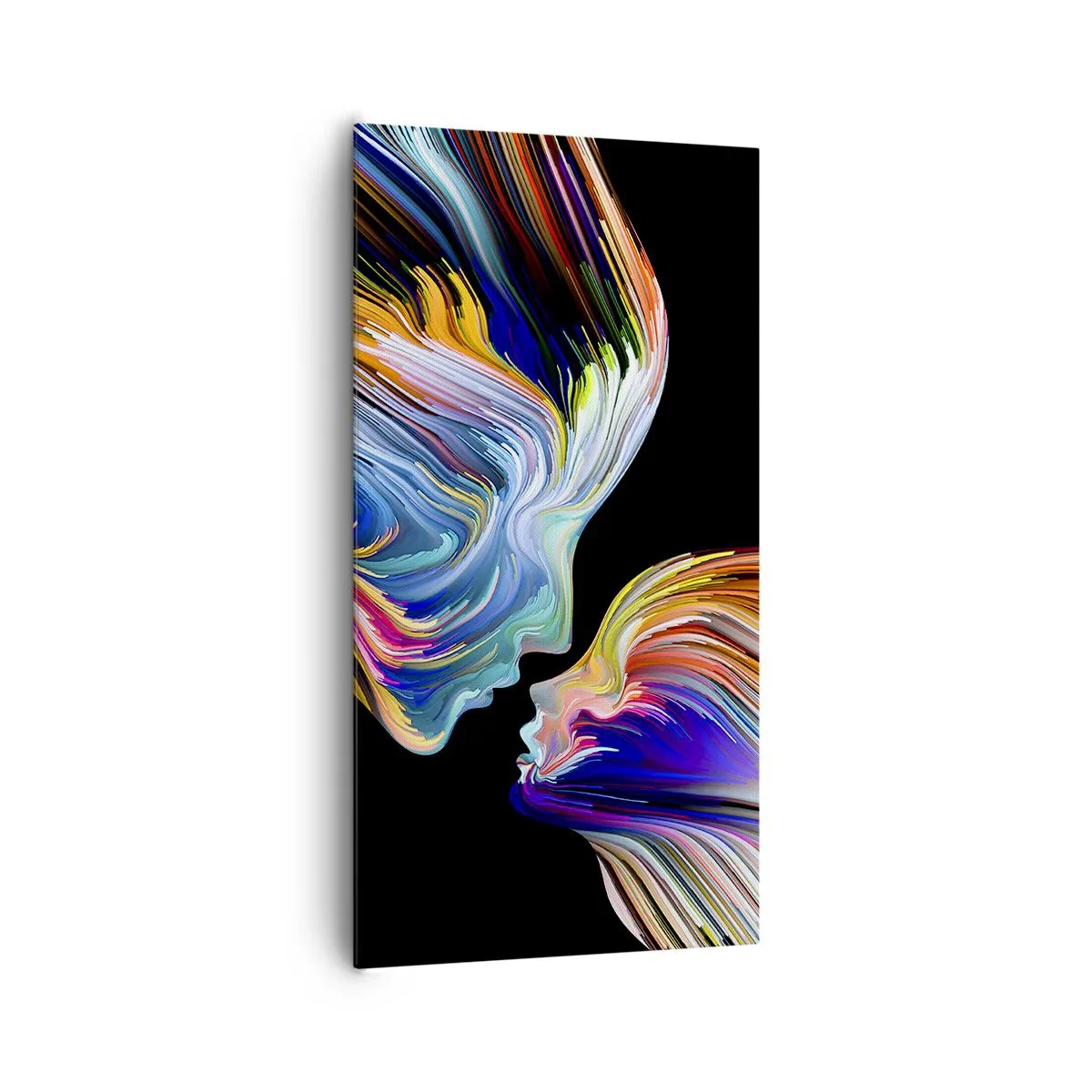 Schilderen op canvas - Een samensmelting van energie en licht - 65x120 cm