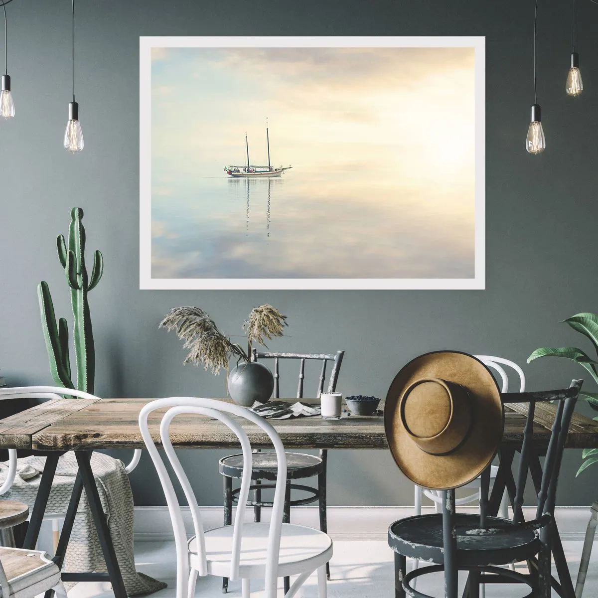 Poster - In een zee van stilte - 91x61 cm