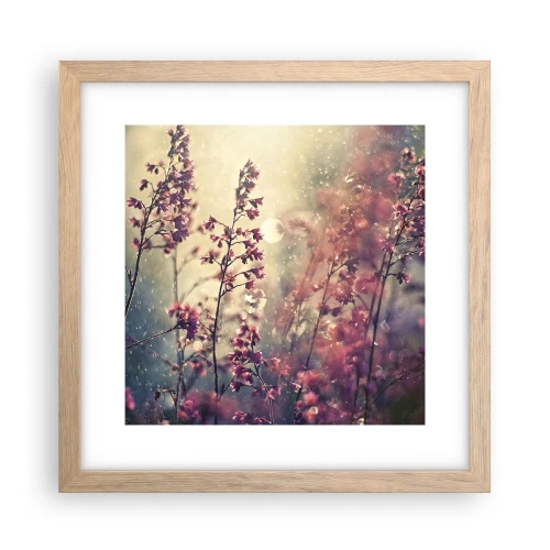 Een poster in een licht eiken lijst - Geheime Tuin - 30x30 cm