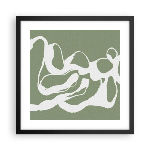 Poster in een zwarte lijst - De roep van de ruimte - 40x40 cm