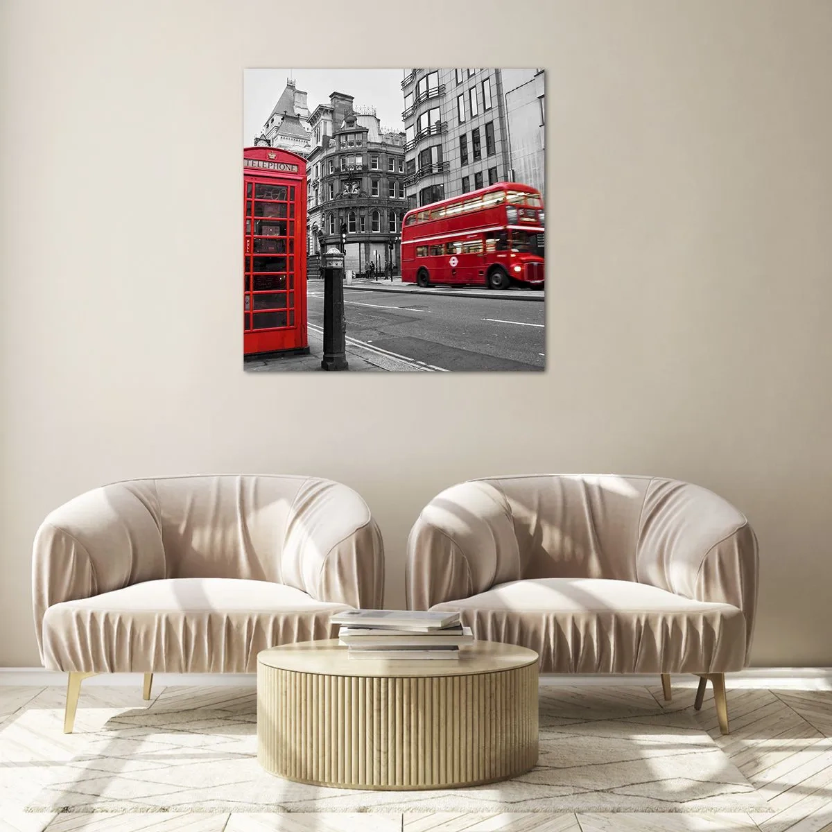 Schilderen op glas - De roodste in Europa - 70x70 cm