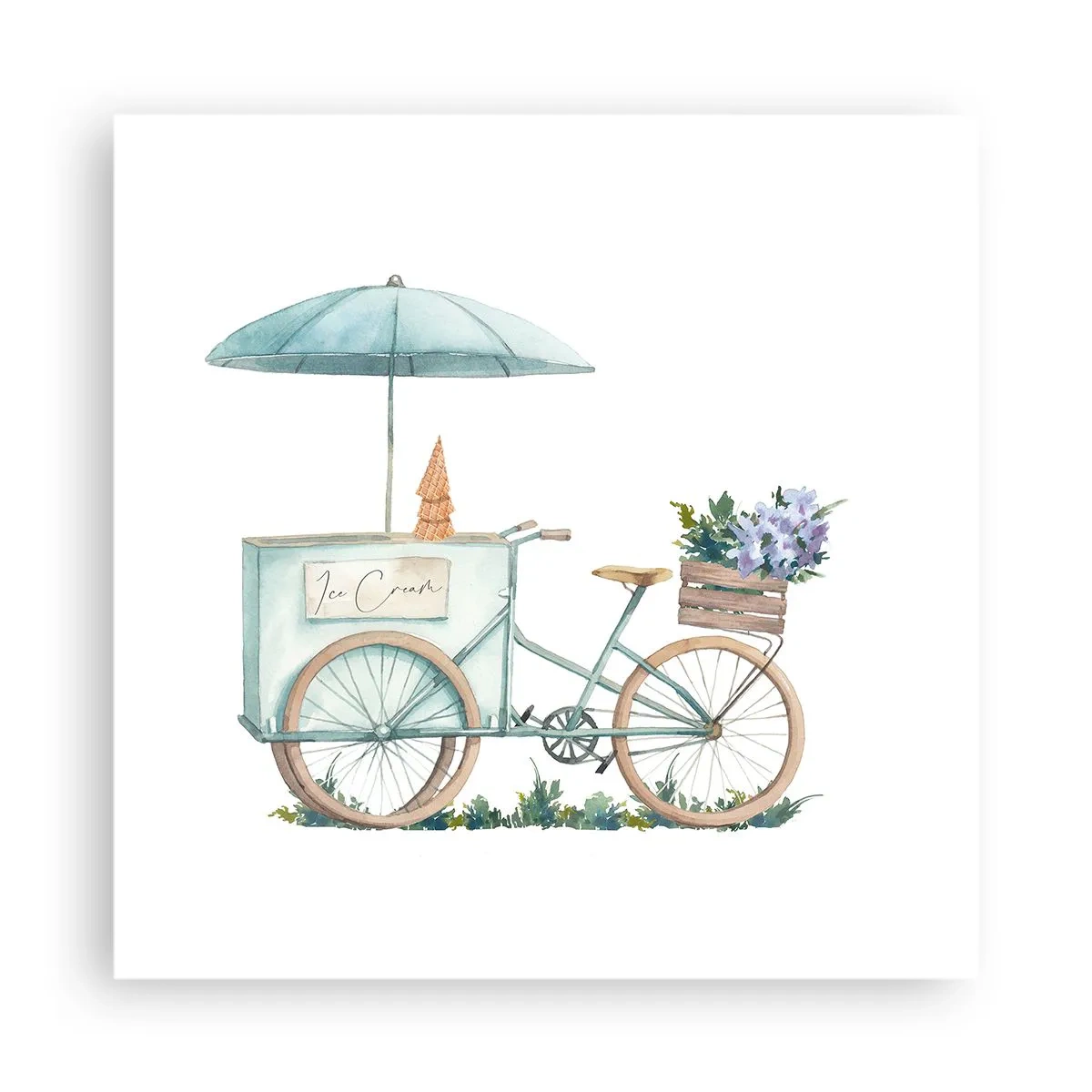 Poster - Zoete herinnering aan de zomer - 40x40 cm