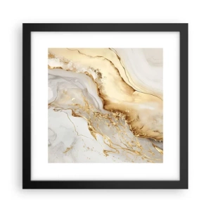 Poster in een zwarte lijst - Abstractie: schoonheid en goedheid - 30x30 cm