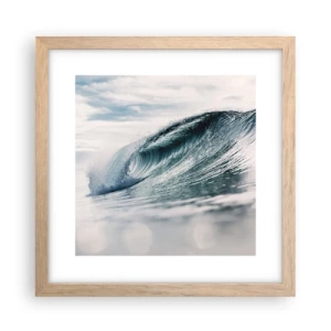 Een poster in een licht eiken lijst - Waterpiek - 30x30 cm