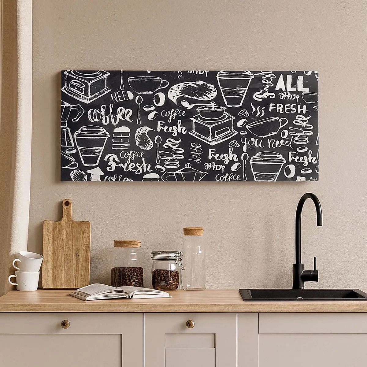 Schilderen op canvas - Alles wat je nodig hebt is… - 100x40 cm