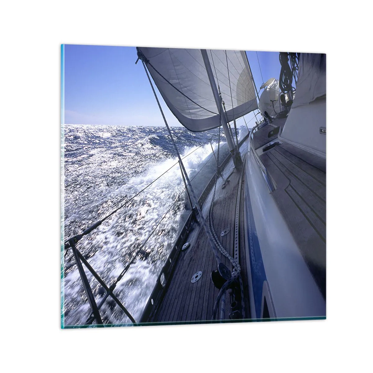 Schilderen op glas - Ik weet wat het is om een ​​vogel te zijn - 50x50 cm