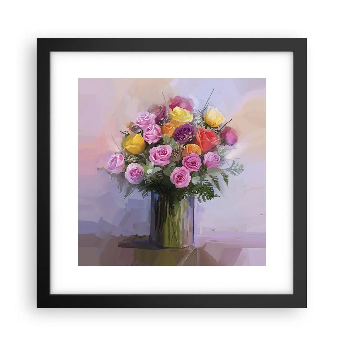 Poster in een zwarte lijst - Ingehouden schoonheid - 30x30 cm