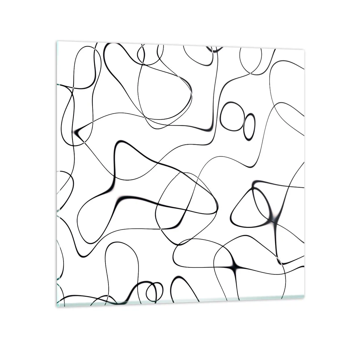 Schilderen op glas - Levenspaden, wisselvalligheden - 70x70 cm