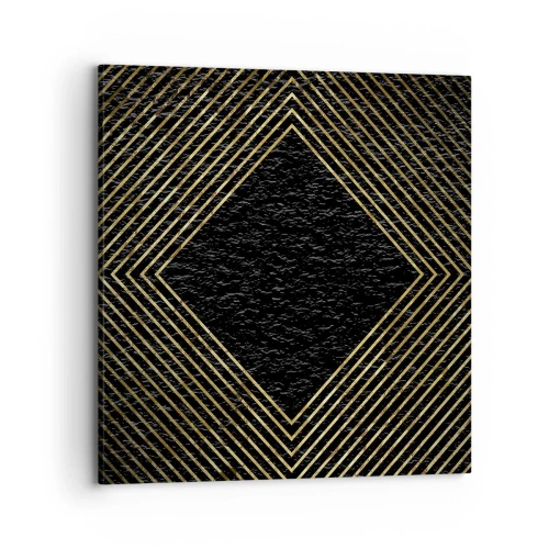 Schilderen op canvas - Geometrie in glamoureuze stijl - 70x70 cm