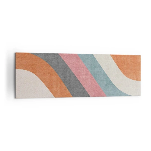 Schilderen op canvas - Diagonale compositie – beweging - 160x50 cm