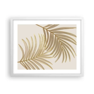 Poster in een witte lijst - Gouden Palm! - 50x40 cm