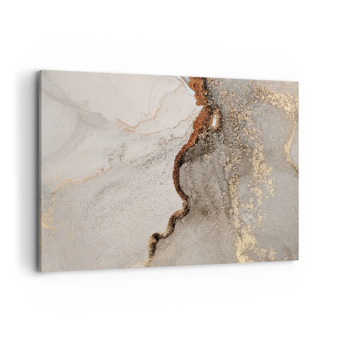 Schilderen op canvas - Op de grens van kleuren - 120x80 cm