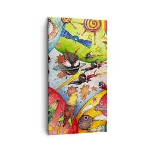 Schilderen op canvas - Geweldig ruimteavontuur - 45x80 cm