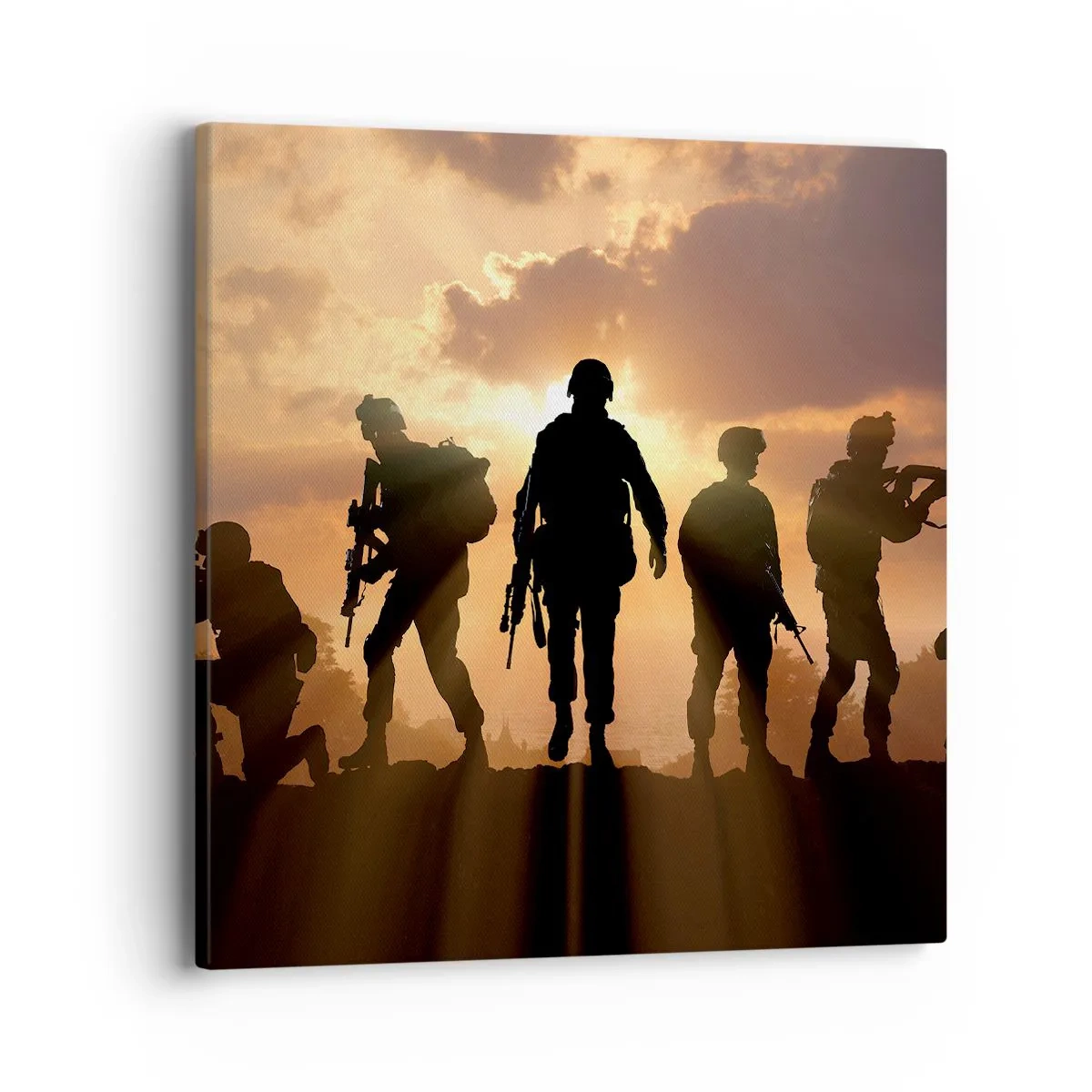 Schilderen op canvas - Brothers in arms - 40x40 cm