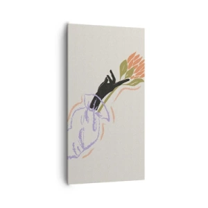Schilderen op canvas - Zusterlijke aanraking - 65x120 cm