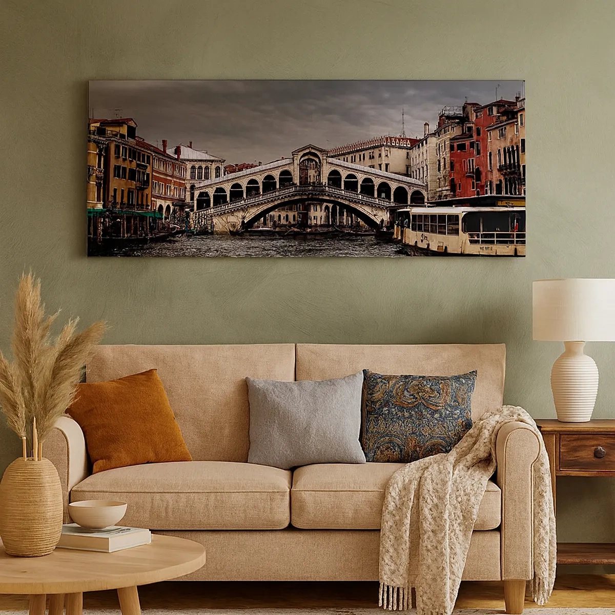 Schilderen op canvas - De belofte van een Venetiaanse avond - 30x30 cm