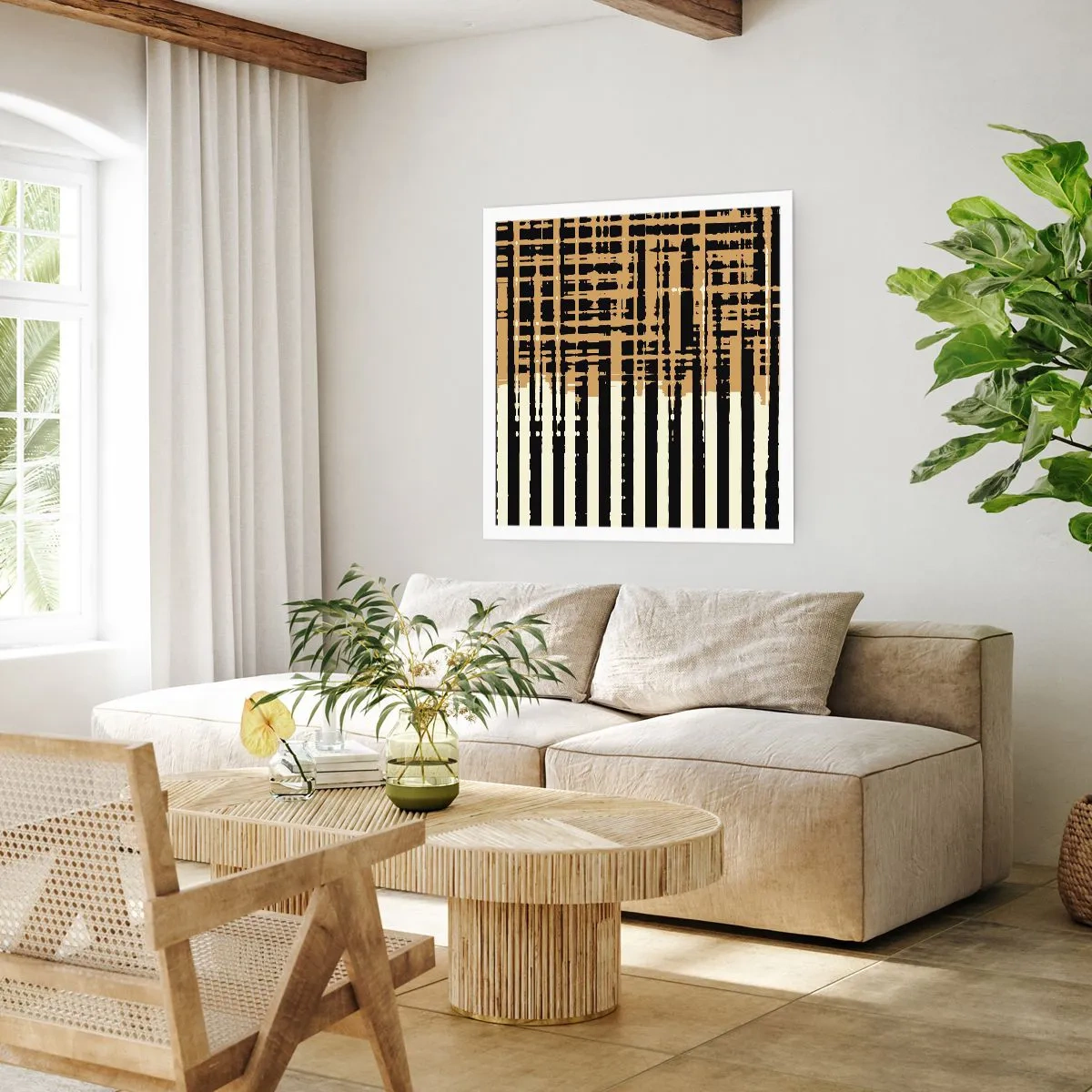 Poster - Architecturale abstractie - 60x60 cm