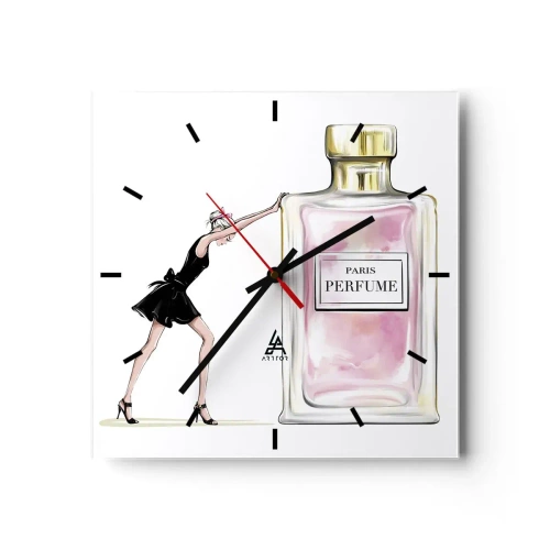 Wandklok - Klok - De essentie van vrouwelijkheid - 40x40 cm