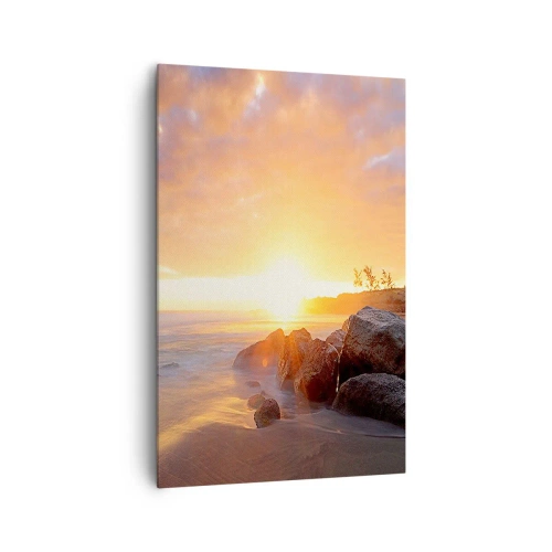 Schilderen op canvas - Lichtgevende bries van de avond - 80x120 cm