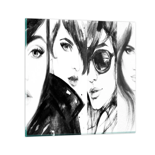 Schilderen op glas - Schoonheid vermenigvuldigd - 30x30 cm