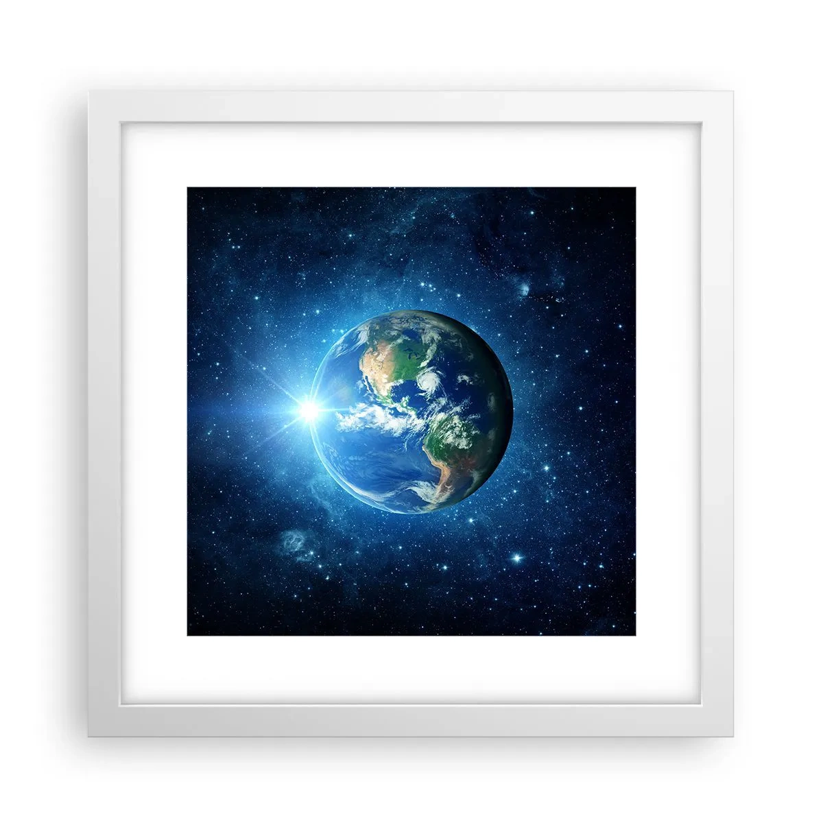 Poster in een witte lijst - We zijn in de hemel - 30x30 cm