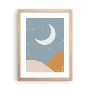 Een poster in een licht eiken lijst - Mirakel van vele nachten - 30x40 cm