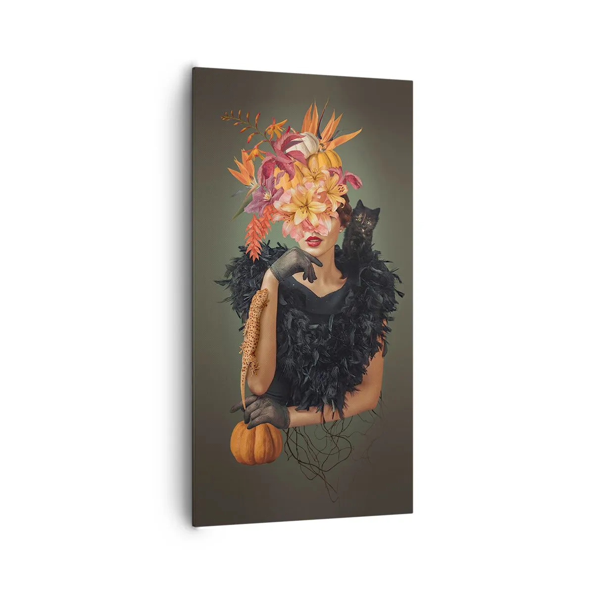 Schilderen op canvas - De spreuk van een heks - 65x120 cm